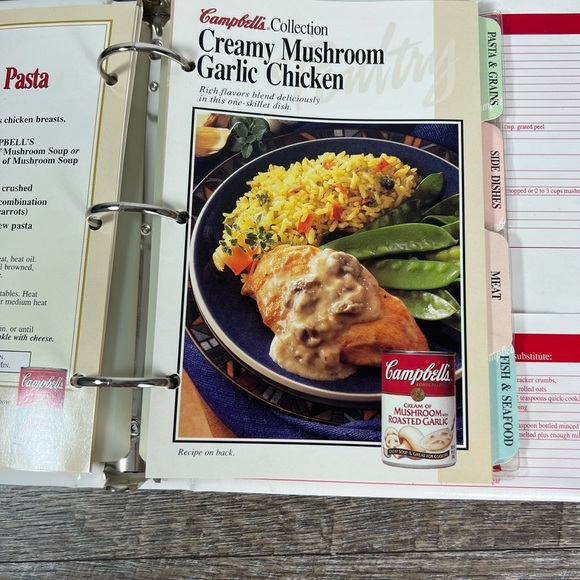 Campbell's Collection A Personal Cookbook Binder Recipes Vintage Rare 1997 - Picture 7 of 7